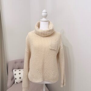 Zara Cream Turtleneck Sweater
